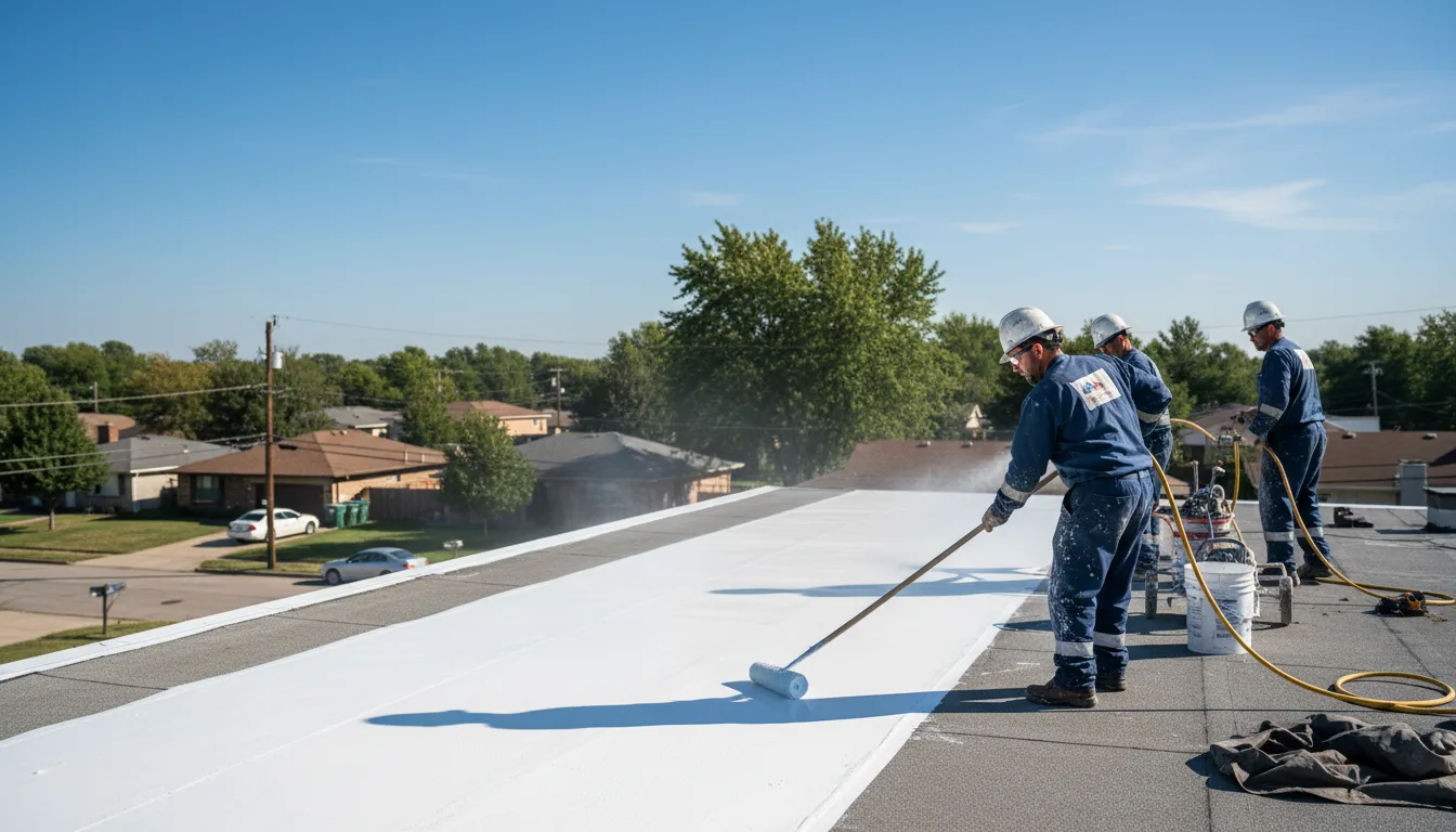 Commercial roof coating in Trout Run, PA near me